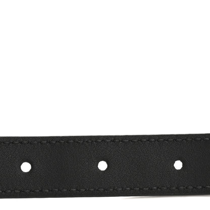 Gucci Plutone Calfskin Palladium Double G 20mm Belt 90 36 Black 4 of 6