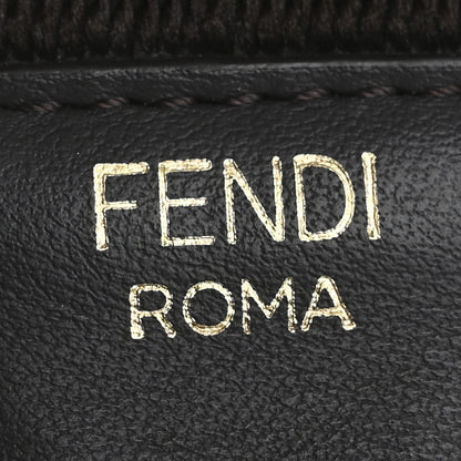 Fendi Ribbon Vitello Century FF 1974 Flat Studded Strap You Fango Marrone Ebano 4 of 6