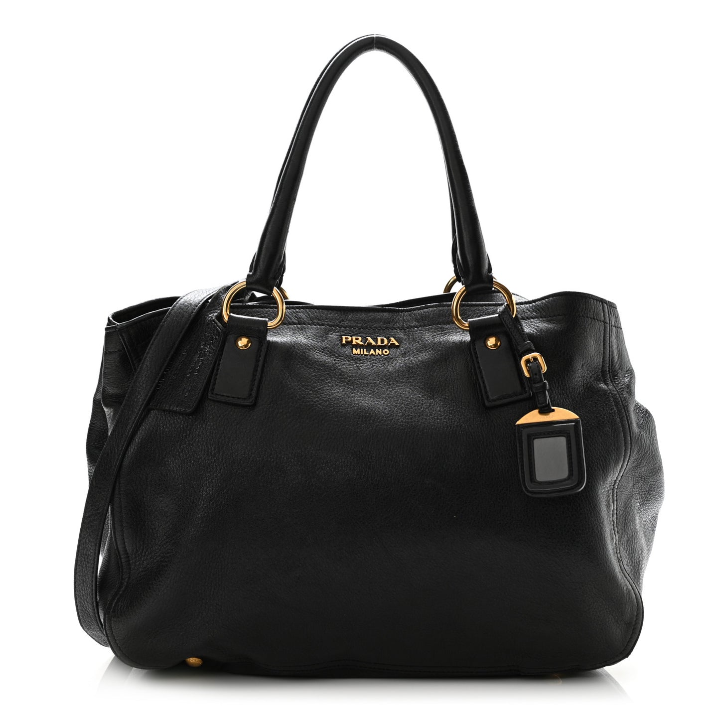 Vitello Daino Tote Black