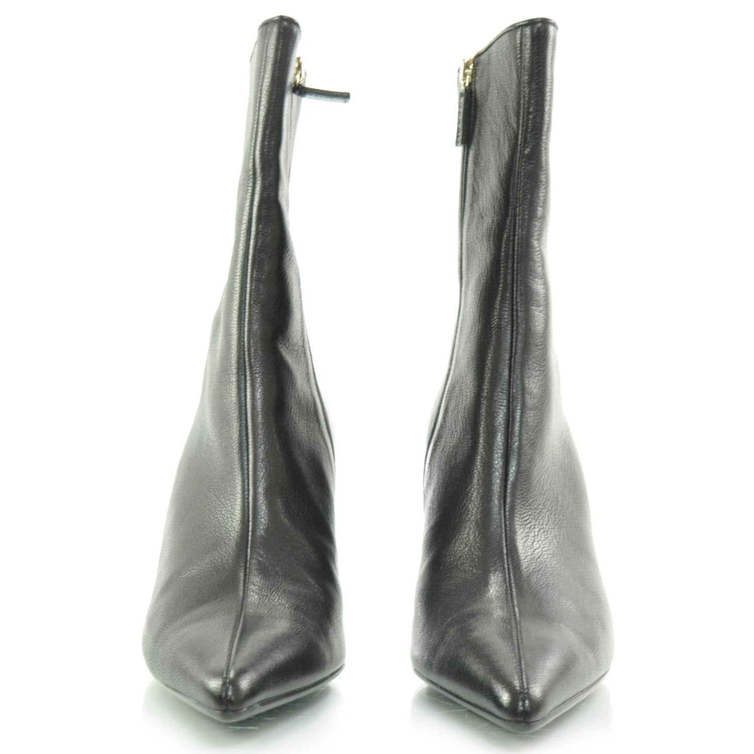 Gucci Leather Ankle Boots 8 Black 3 of 8