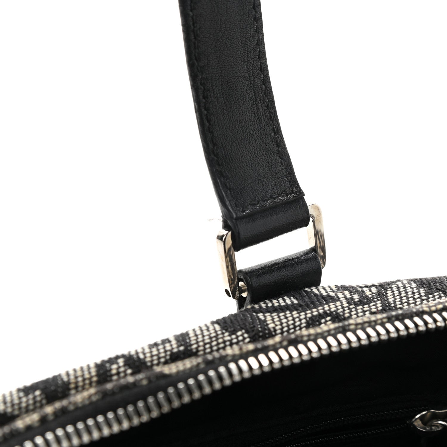 Christian Dior Denim Monogram Boston Navy 11 of 12