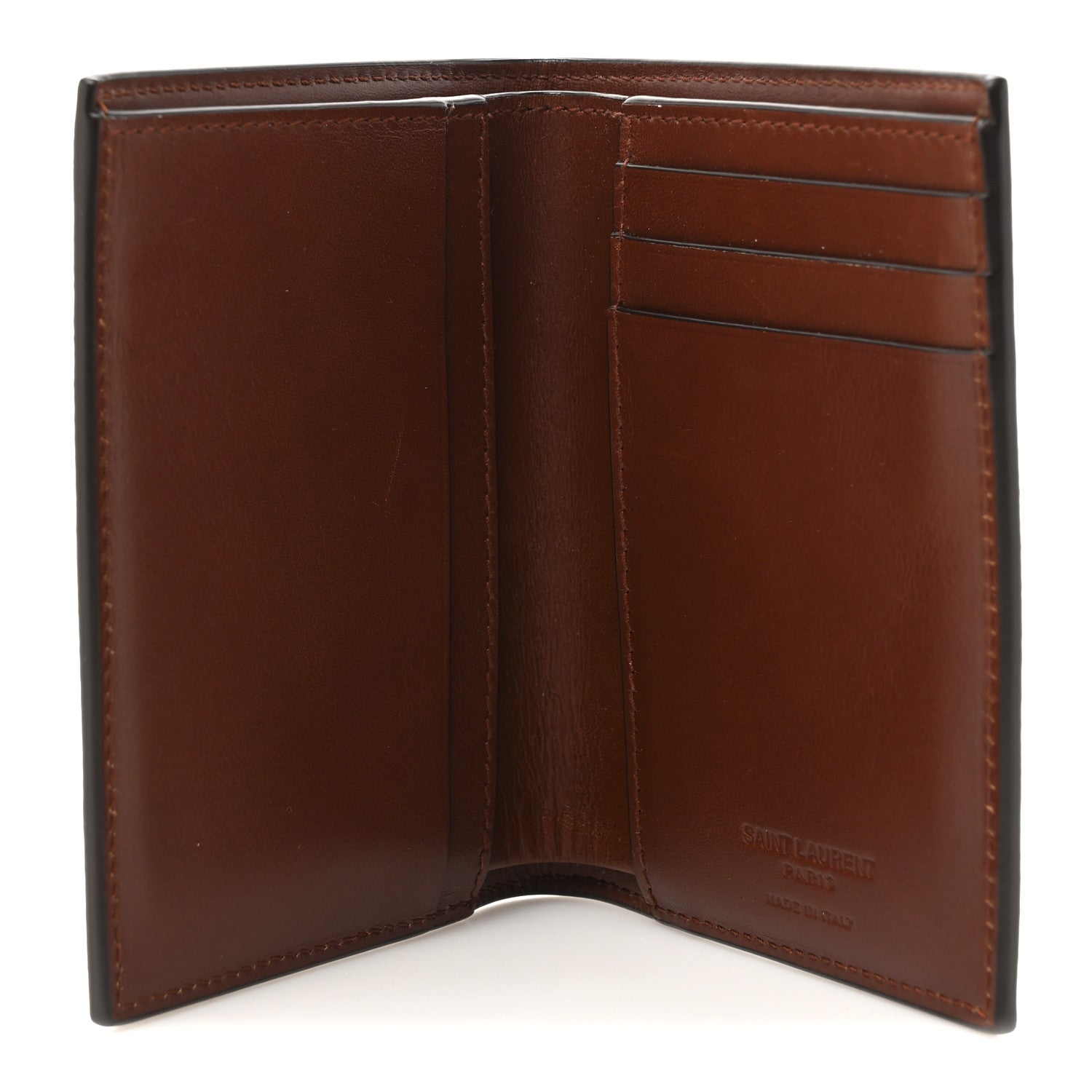 Saint Laurent Classic Toile Monogram Bi-Fold Wallet Brown 5 of 8