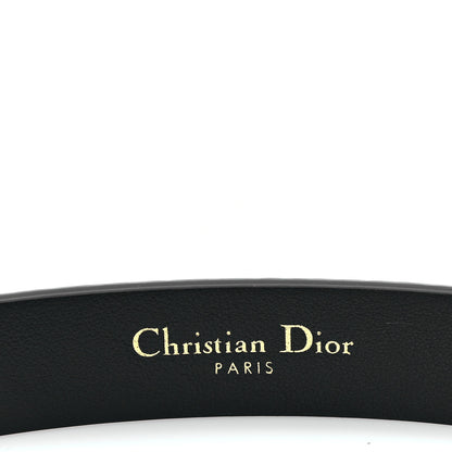 Christian Dior Calfskin D-Dream 20mm Belt 75 30 Black 3 of 6