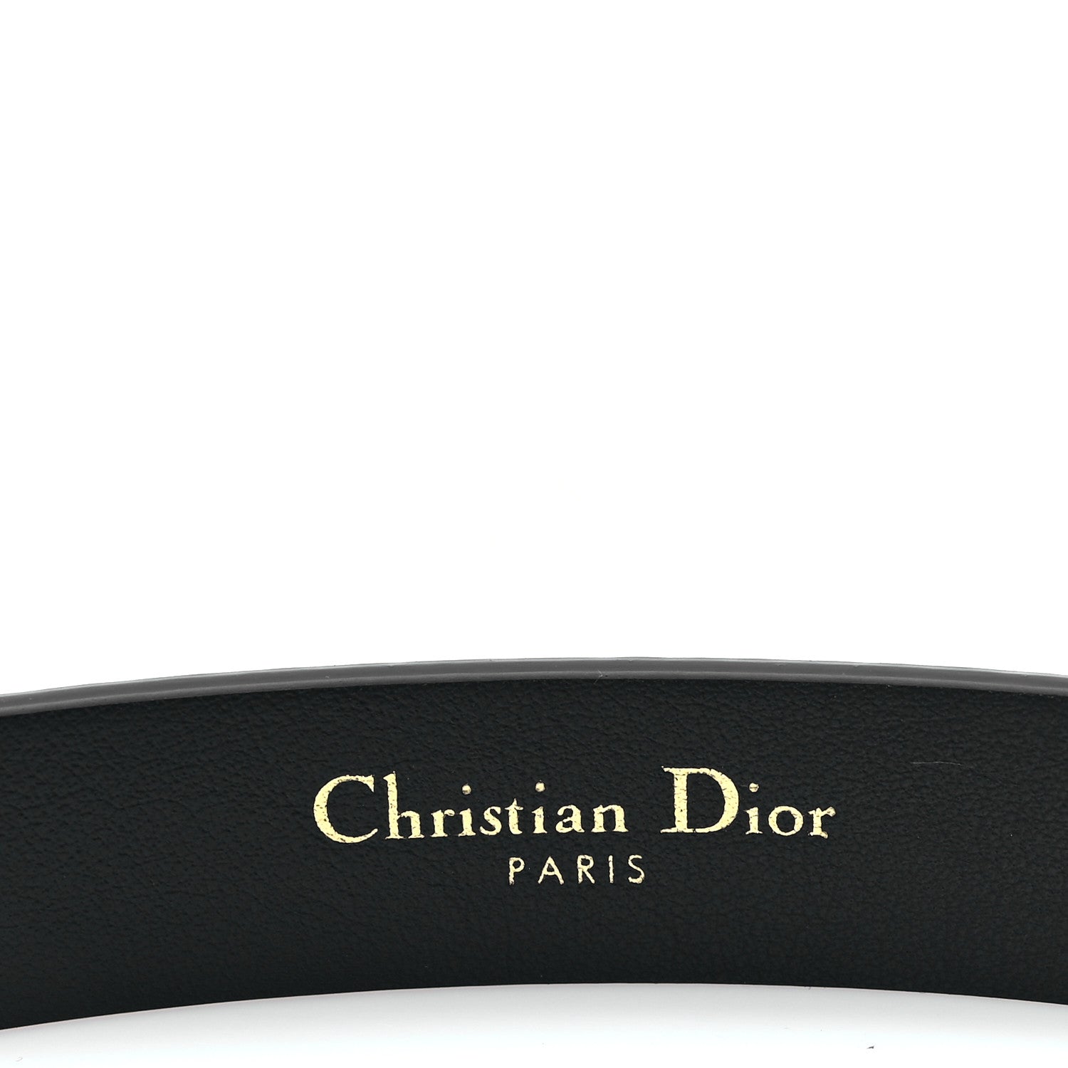 Christian Dior Calfskin D-Dream 20mm Belt 75 30 Black 3 of 6