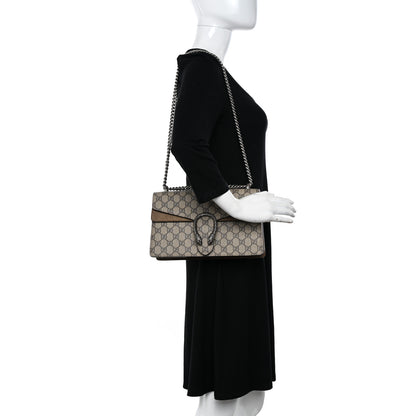 Gucci GG Supreme Monogram Small Dionysus Shoulder Bag Taupe 2 of 13