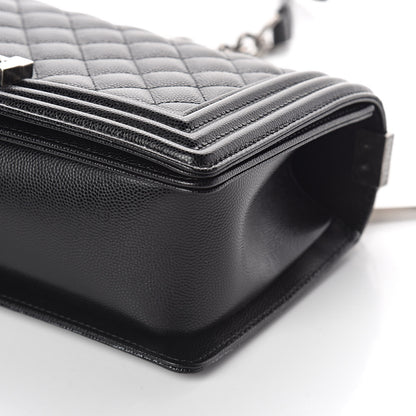 Chanel Caviar Quilted Medium Boy Flap Black 10 of 11