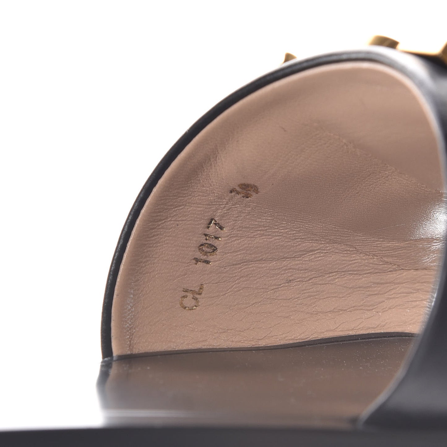 Calfskin Dio(r)evolution 10mm Slide Sandals 39 Black