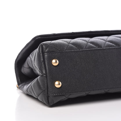 Chanel Caviar Quilted Mini Coco Handle Flap Black 8 of 9