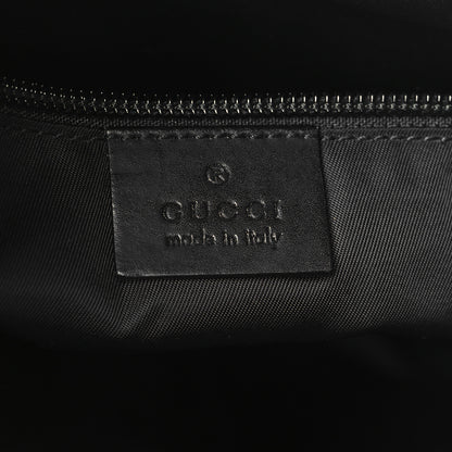 Gucci GG Supreme Monogram Calfskin Web Medium Flat Messenger Bag Beige Ebony Black 6 of 12