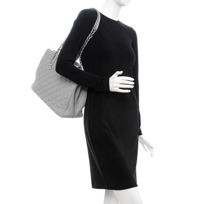 Chanel Caviar Quilted Large Urban Companion Top Handle Shopping Tote Grey 2 of 11