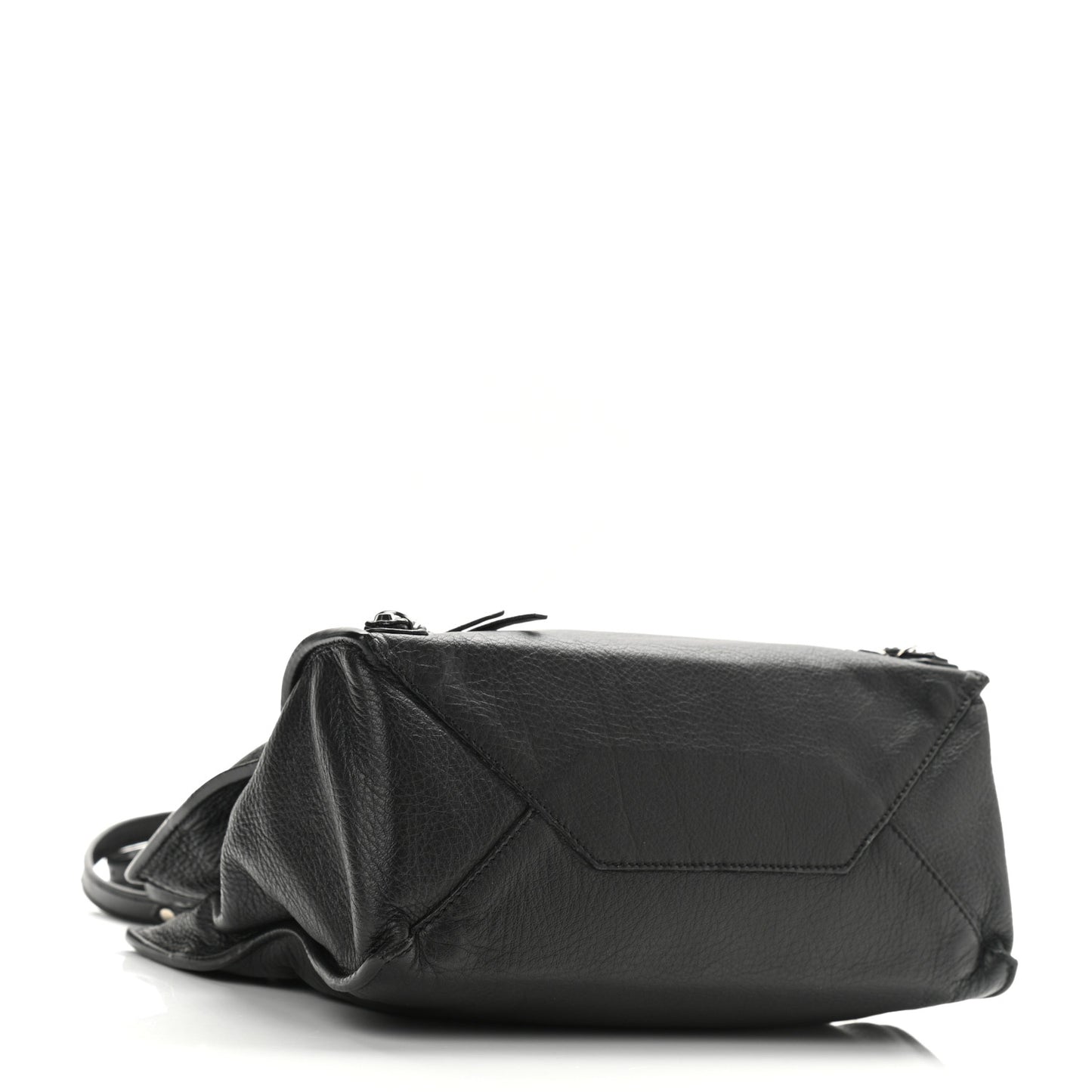 Calfskin Papier Mini A4 Tote Black