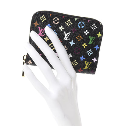 Louis Vuitton Monogram Multicolor Zippy Coin Purse Black Grenade 2 of 6