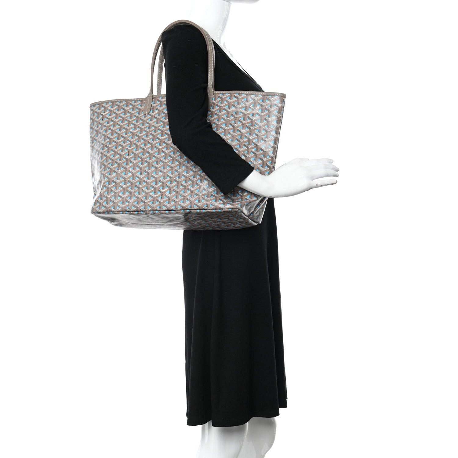 Goyard Goyardine Saint Louis Claire Voie PM Grege Turquoise 2 of 11
