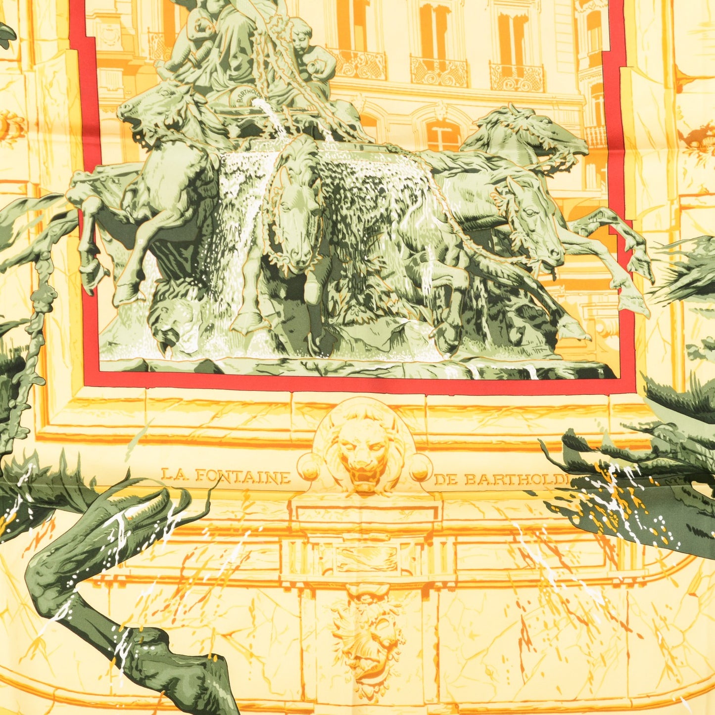 Silk La Fontaine De Bartholdi Scarf 90