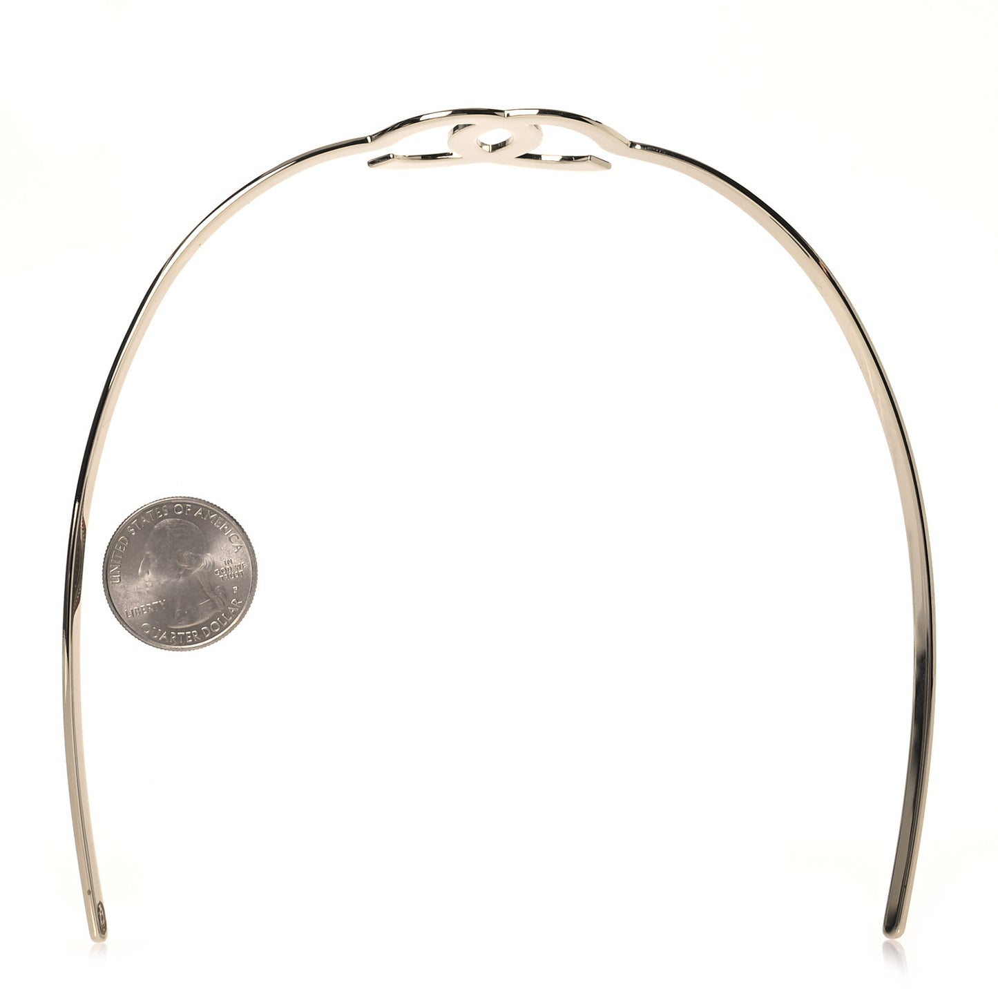 Metal CC Headband Light Gold