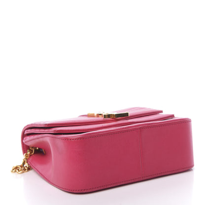 Saint Laurent Lambskin Matelasse Chevron Monogram Small Sulpice Bag Fuchsia 4 of 10