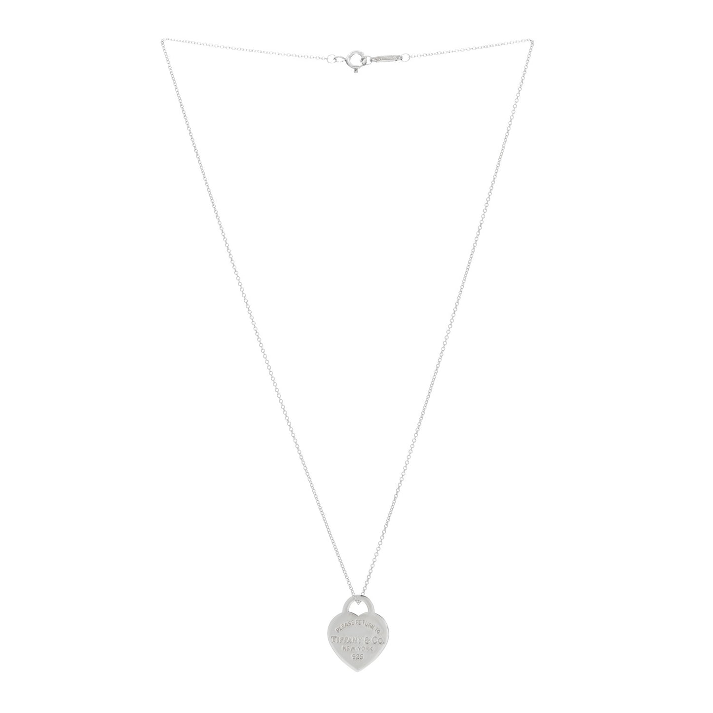 Sterling Silver Small Return to Tiffany Heart Pendant Necklace