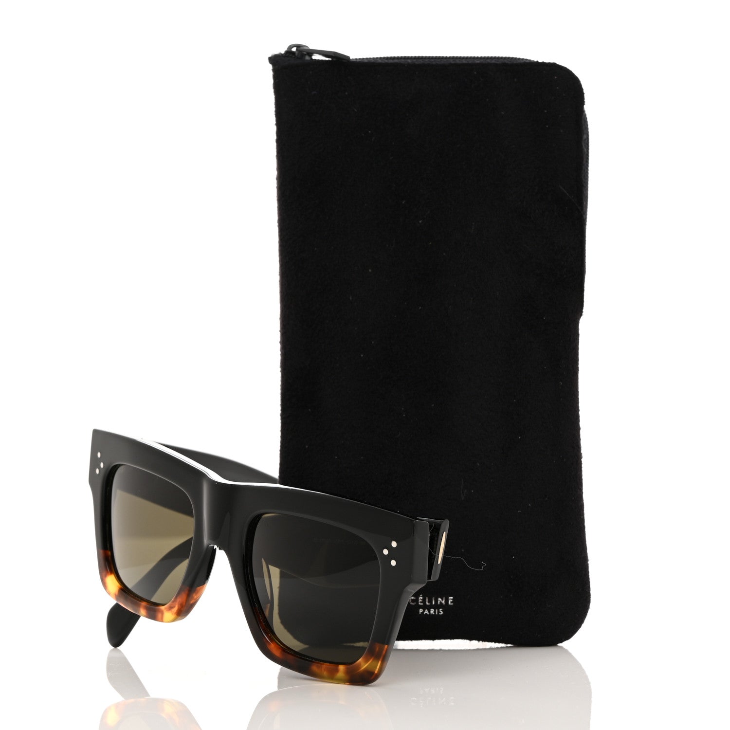 Celine Sunglasses CL 41054/S Black Havana 7 of 7