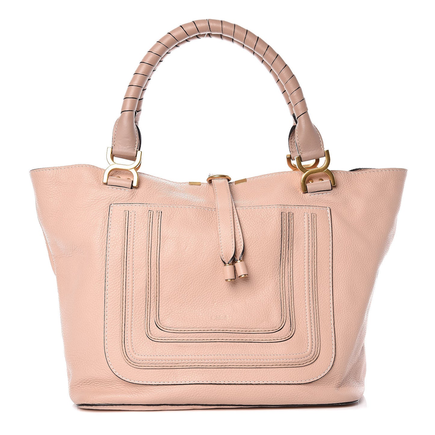Calfskin Large New Marcie Tote Blush Nude