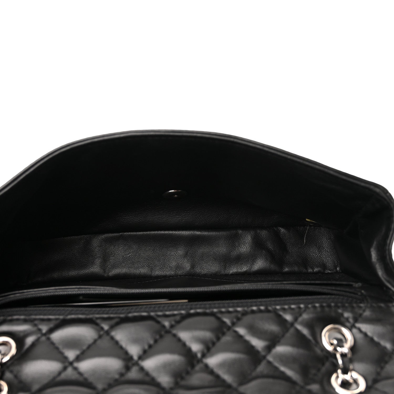 Chanel Lambskin Embroidered Camellia Follies Flap Black 5 of 12