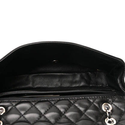 Chanel Lambskin Embroidered Camellia Follies Flap Black 5 of 12