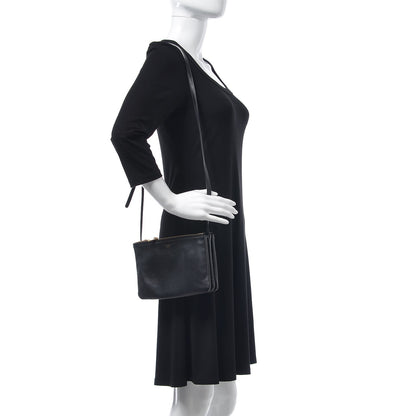 Celine Lambskin Small Trio Crossbody Bag Black 2 of 8