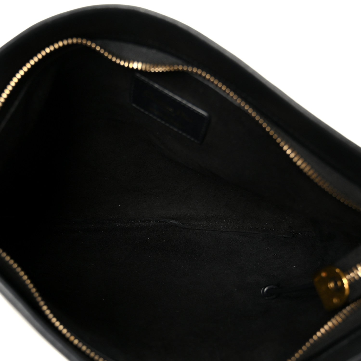 Christian Dior Calfskin Medium Diordouble Zip Pouch Black 5 of 9