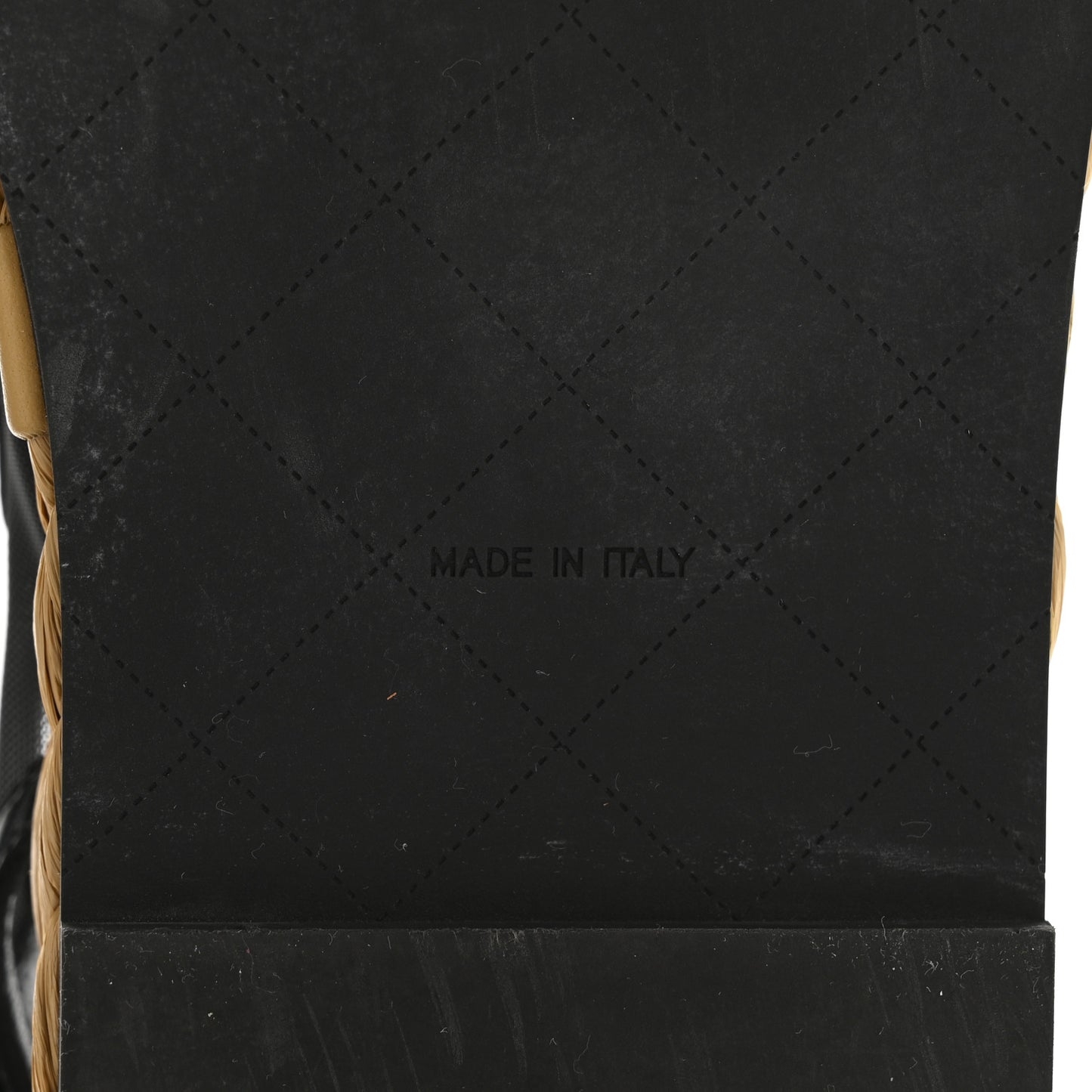 Mesh Patent Calfskin Velcro Dad Sandals 36.5 Black