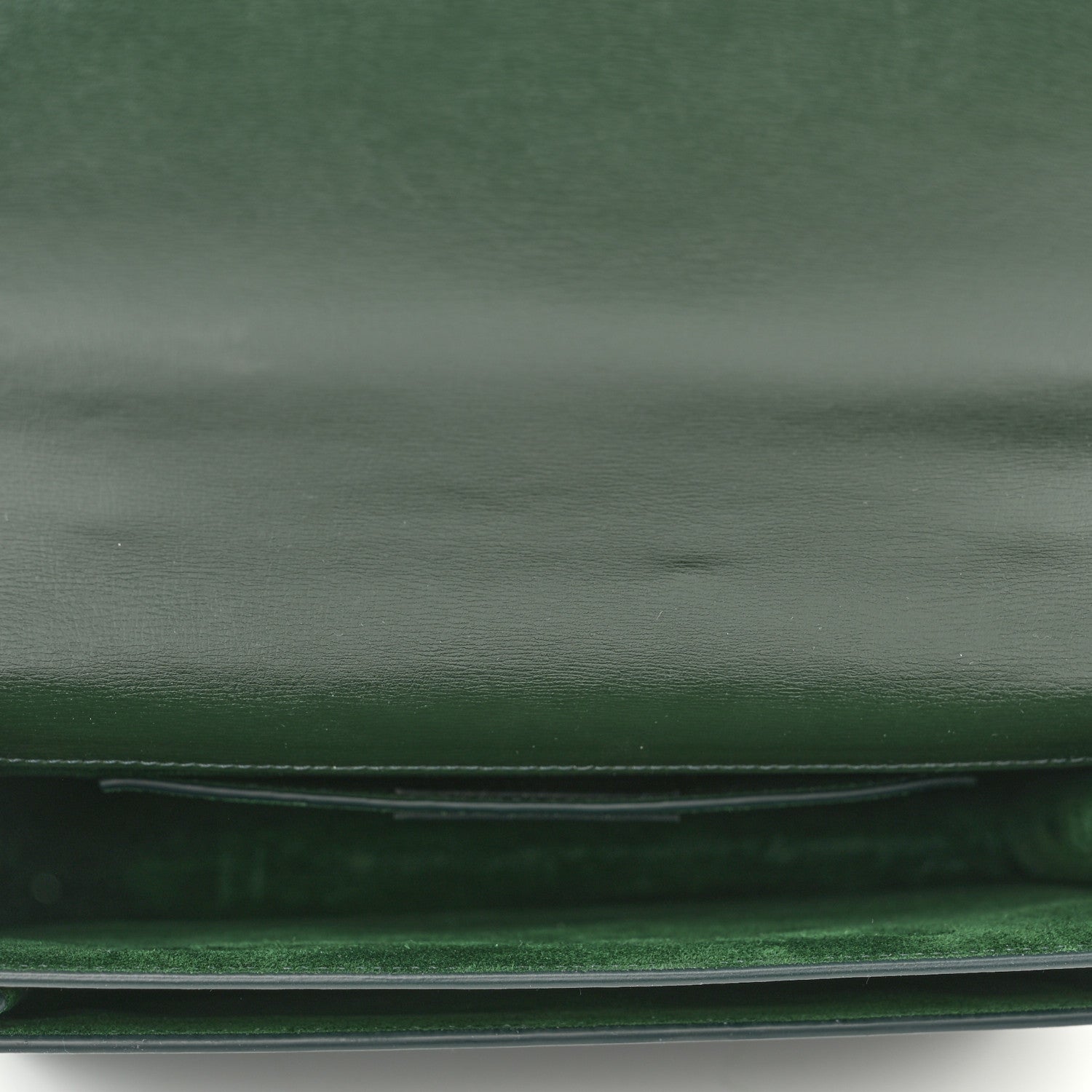 Saint Laurent Calfskin Medium Monogram Sunset Dark Green 5 of 10