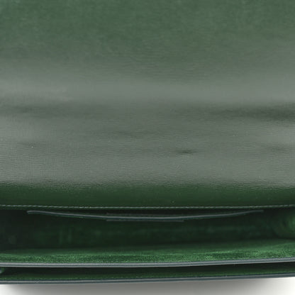 Saint Laurent Calfskin Medium Monogram Sunset Dark Green 5 of 10