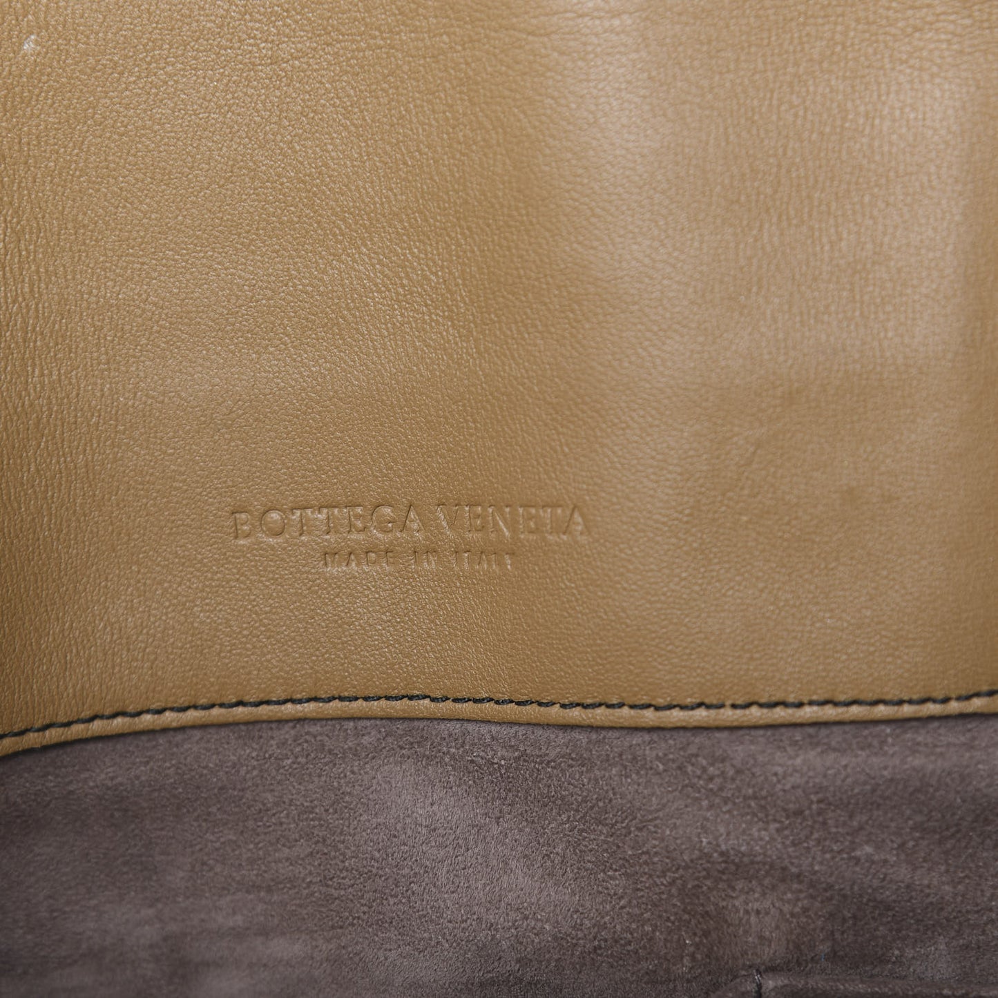 Nappa Intrecciato Large Flap Tote Camel