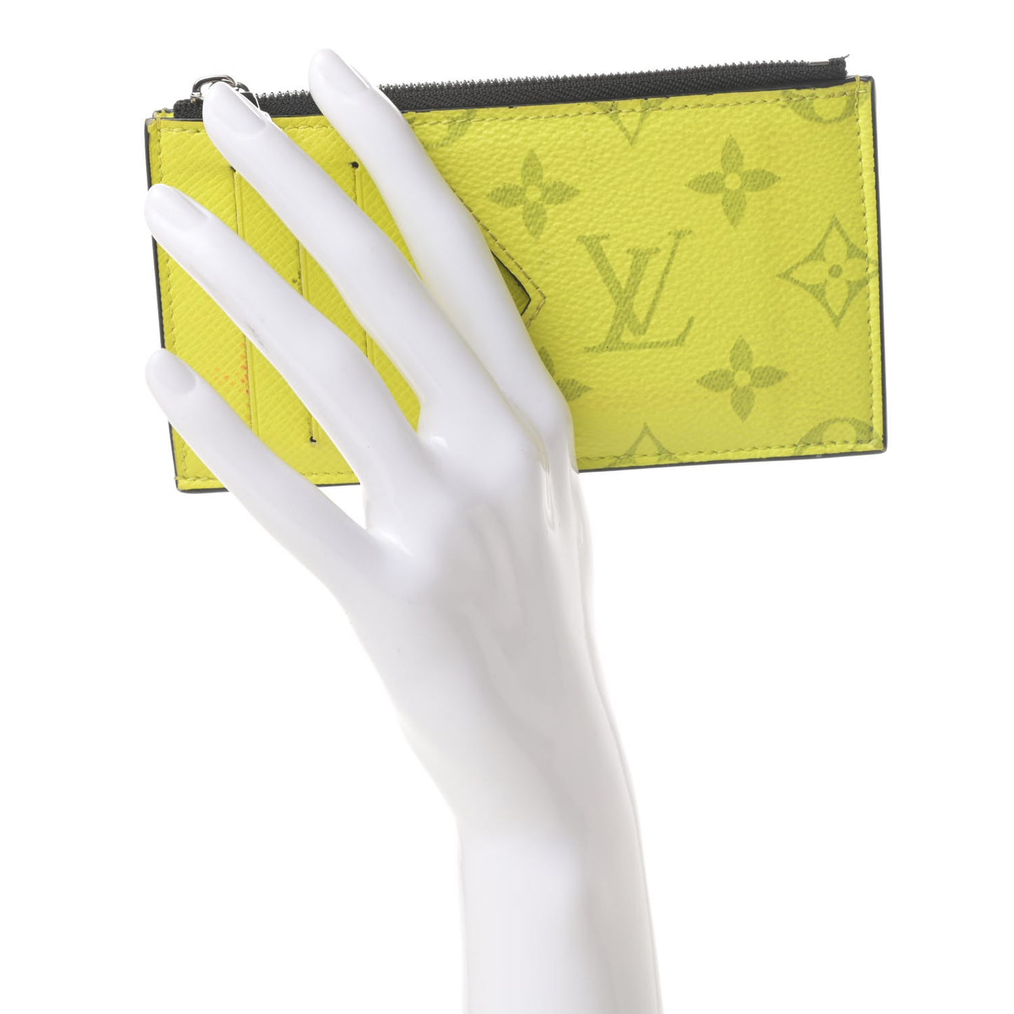 Monogram Taiga Coin Card Holder Yellow