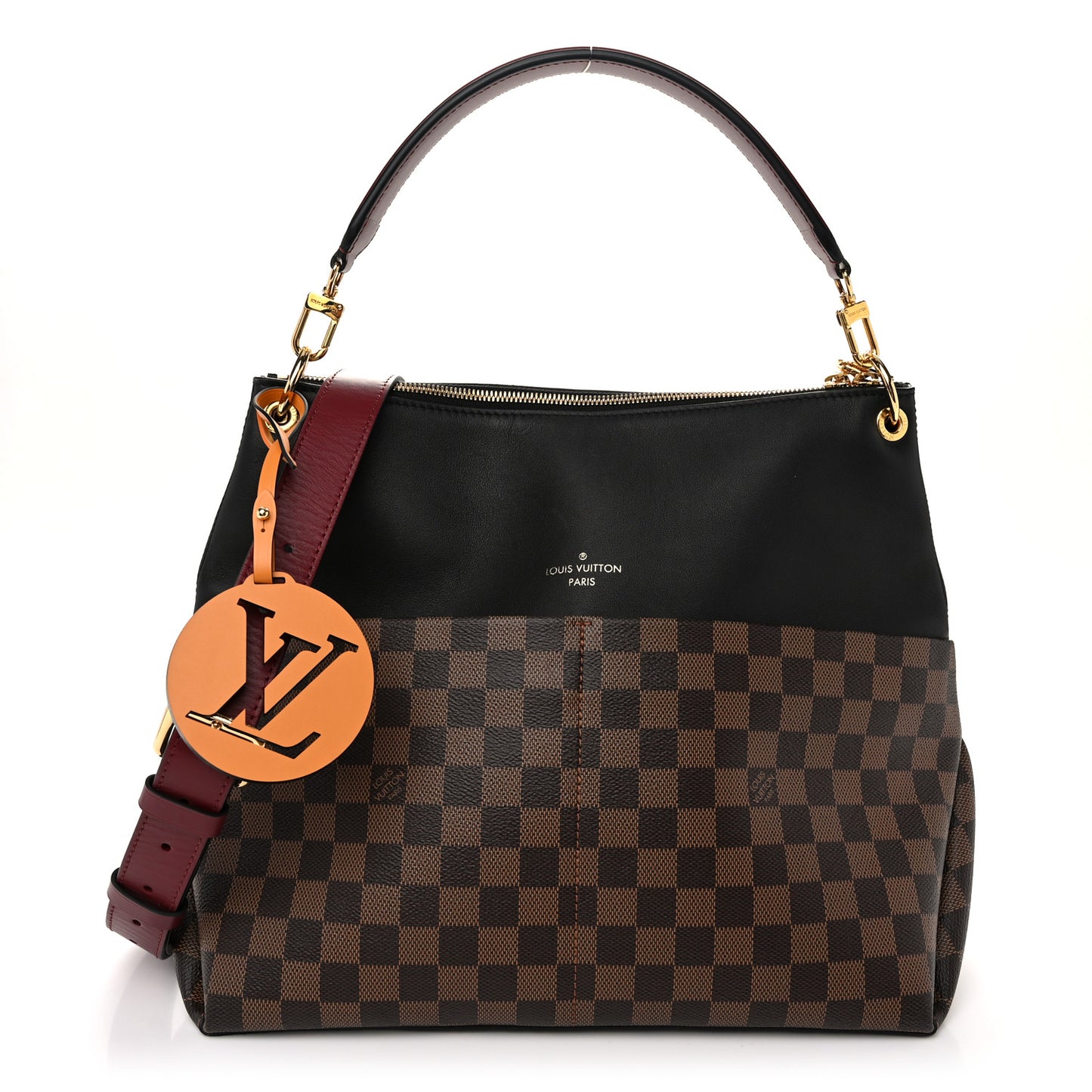Damier Ebene Calfskin Maida Black