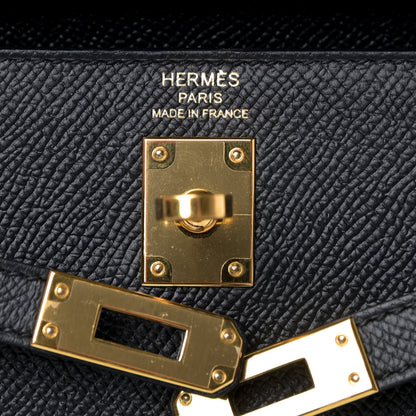 Hermes Epsom Kelly Sellier 25 Black 7 of 8