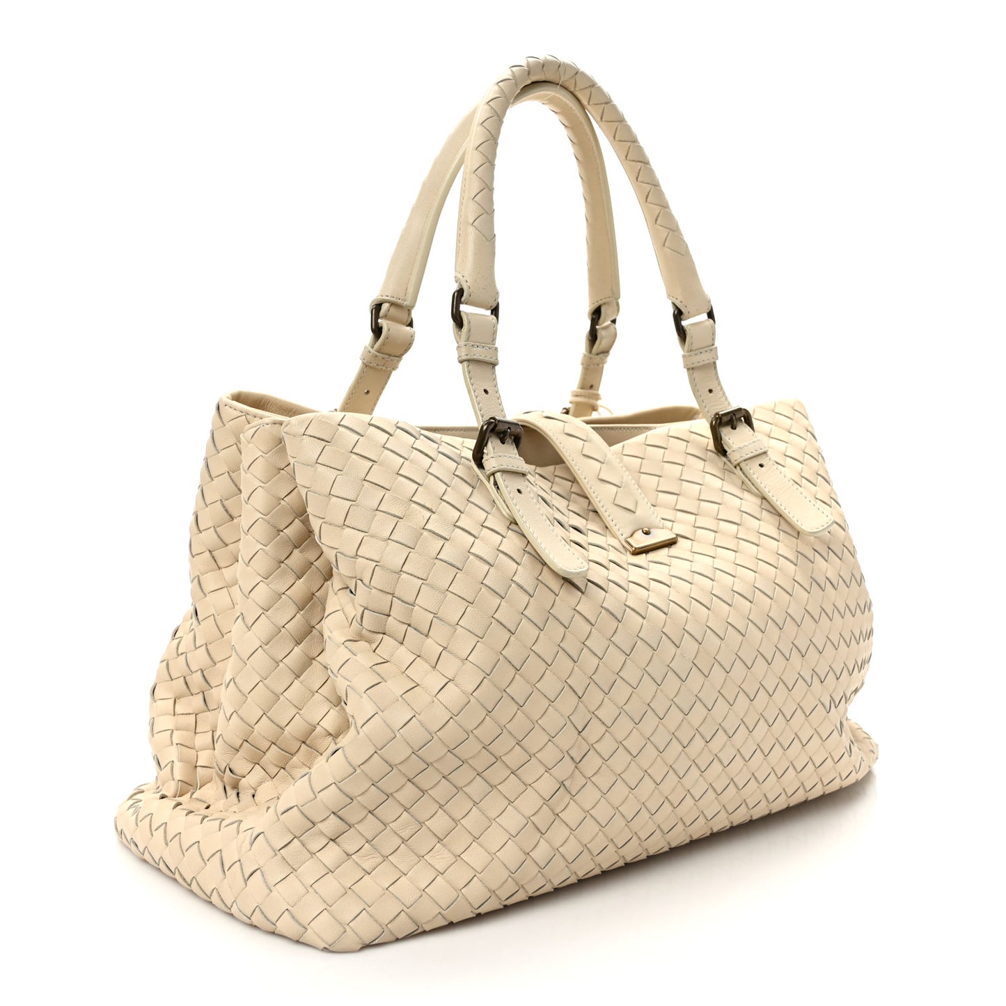 Nappa Intrecciato Medium Roma Tote Marmo