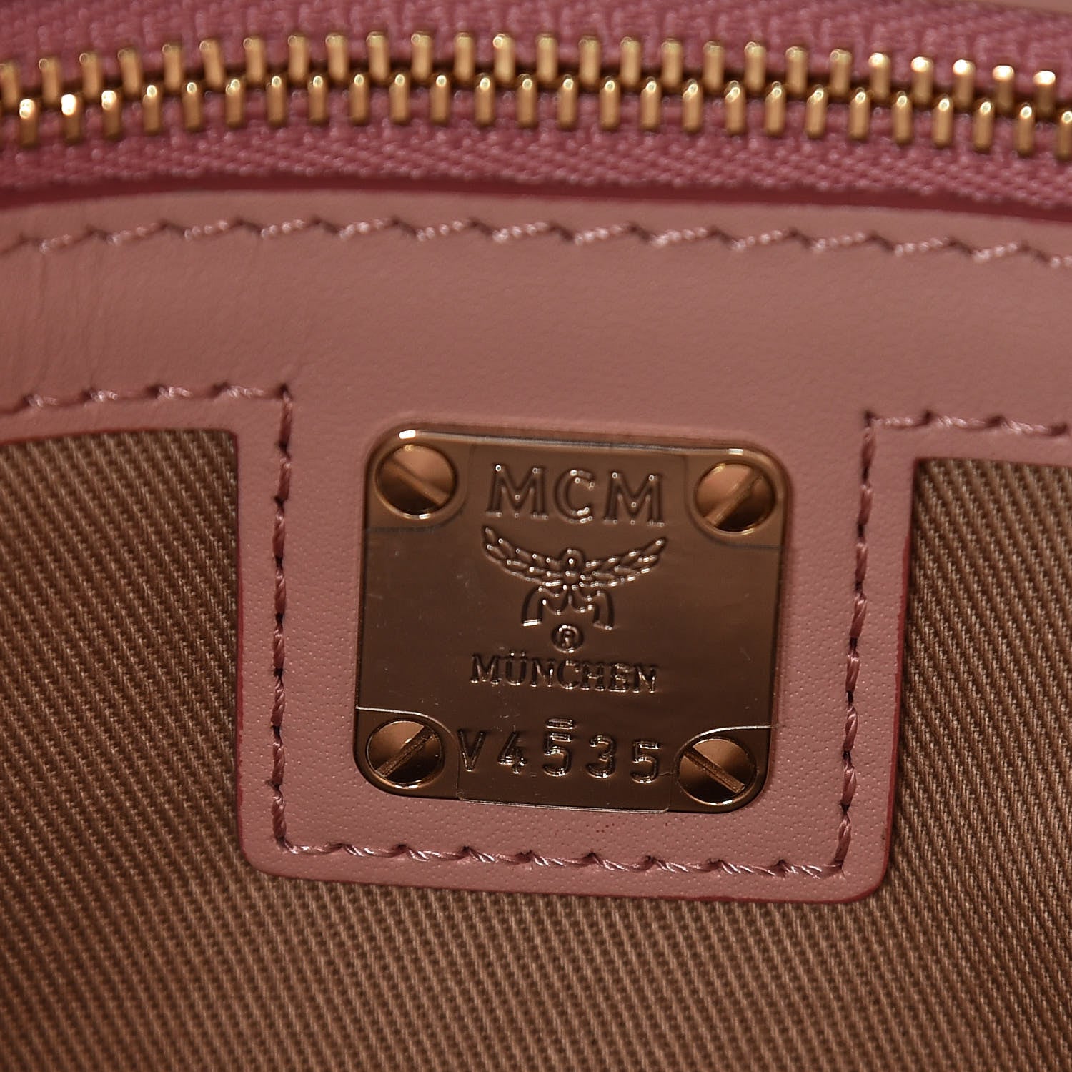 MCM Visetos Medium Crossbody Pouch Soft Pink 8 of 9