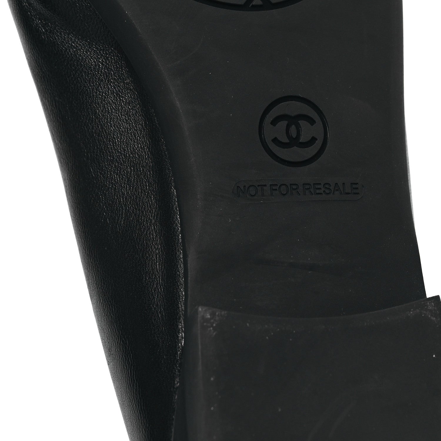 Chanel Lambskin Cap Toe CC Uniform Ballerina Flats 36.5 Black 6 of 8