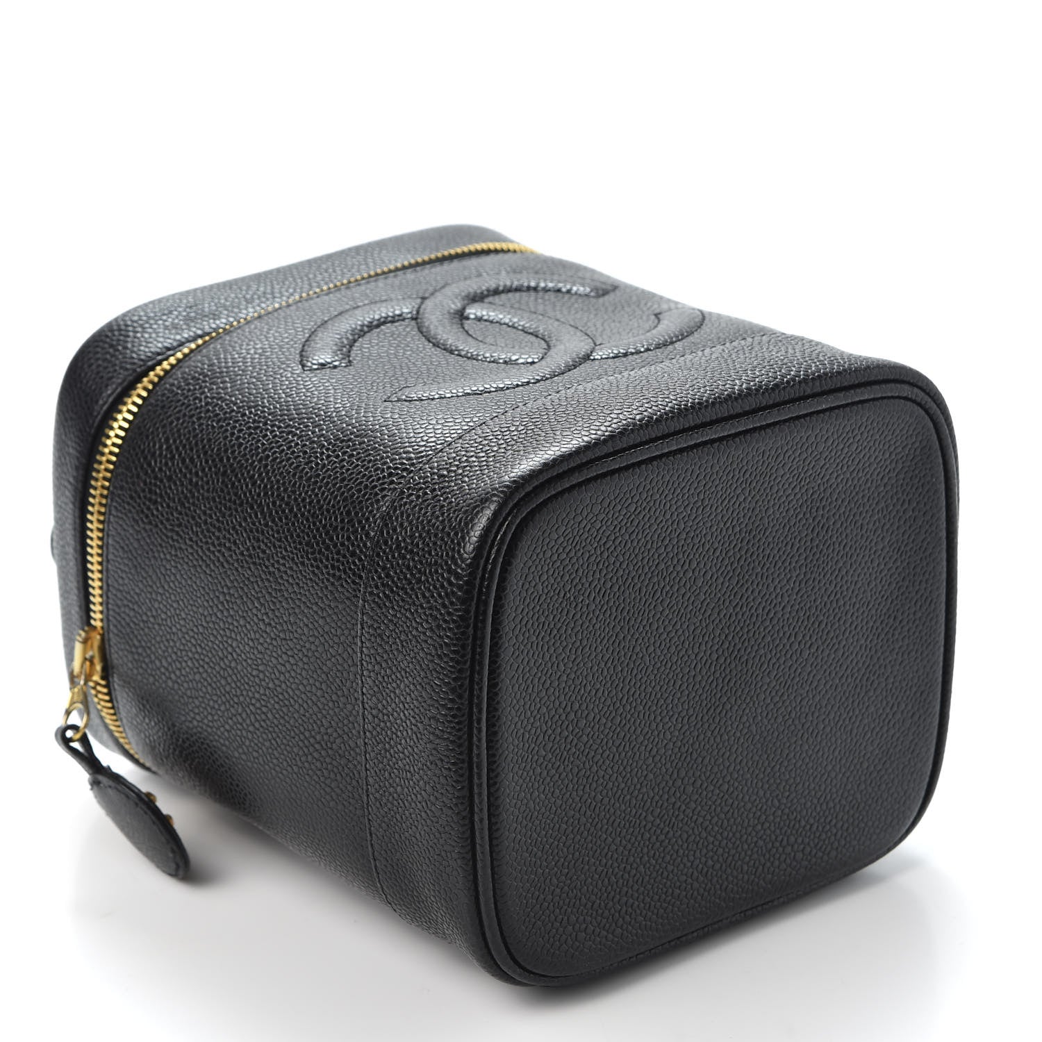 Chanel Caviar Cosmetic Vanity Bag Black 3 of 8