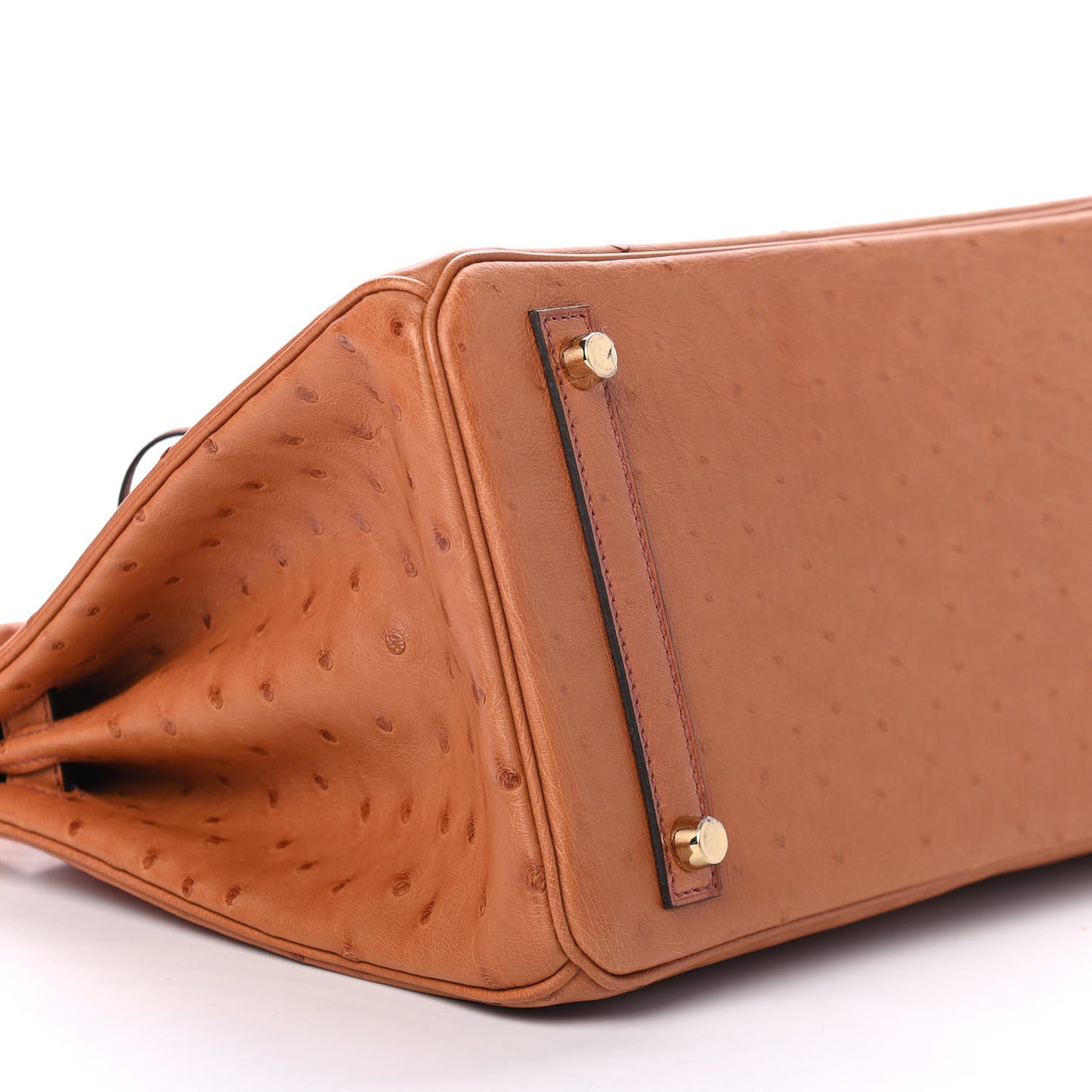 Ostrich Birkin 30 Cognac