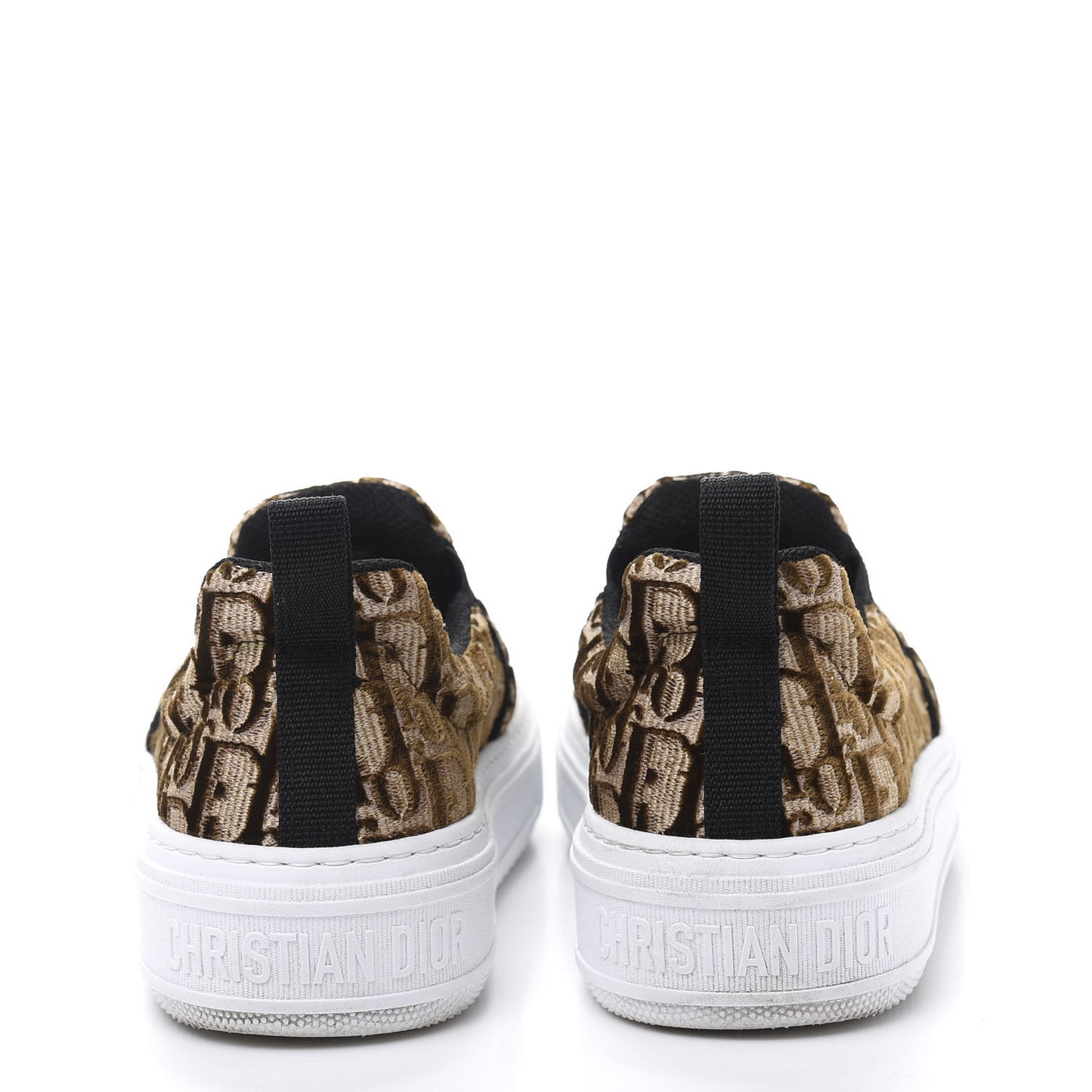 Velvet Oblique Womens Solar Slip On Sneakers 38 Bronze
