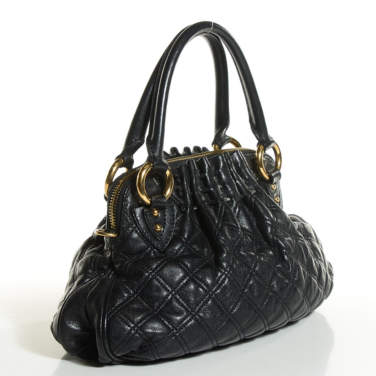 Marc Jacobs Lambskin Quilted Small Cecilia Black 3 of 9