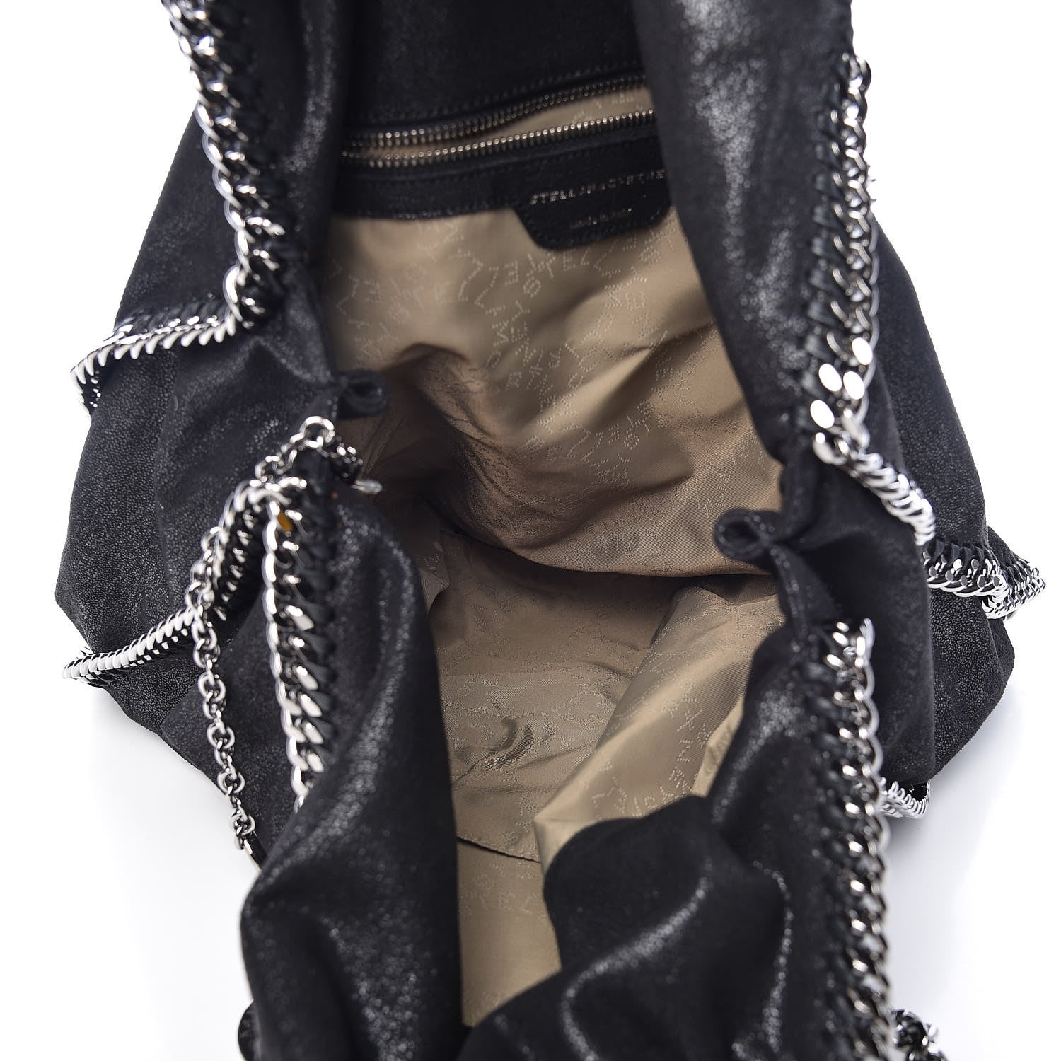 Stella McCartney Shaggy Deer Big Falabella Tote Black 5 of 8