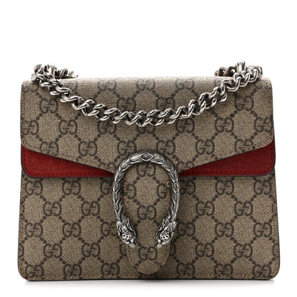 Gucci GG Supreme Monogram Mini Dionysus Shoulder Bag Red 1 of 13