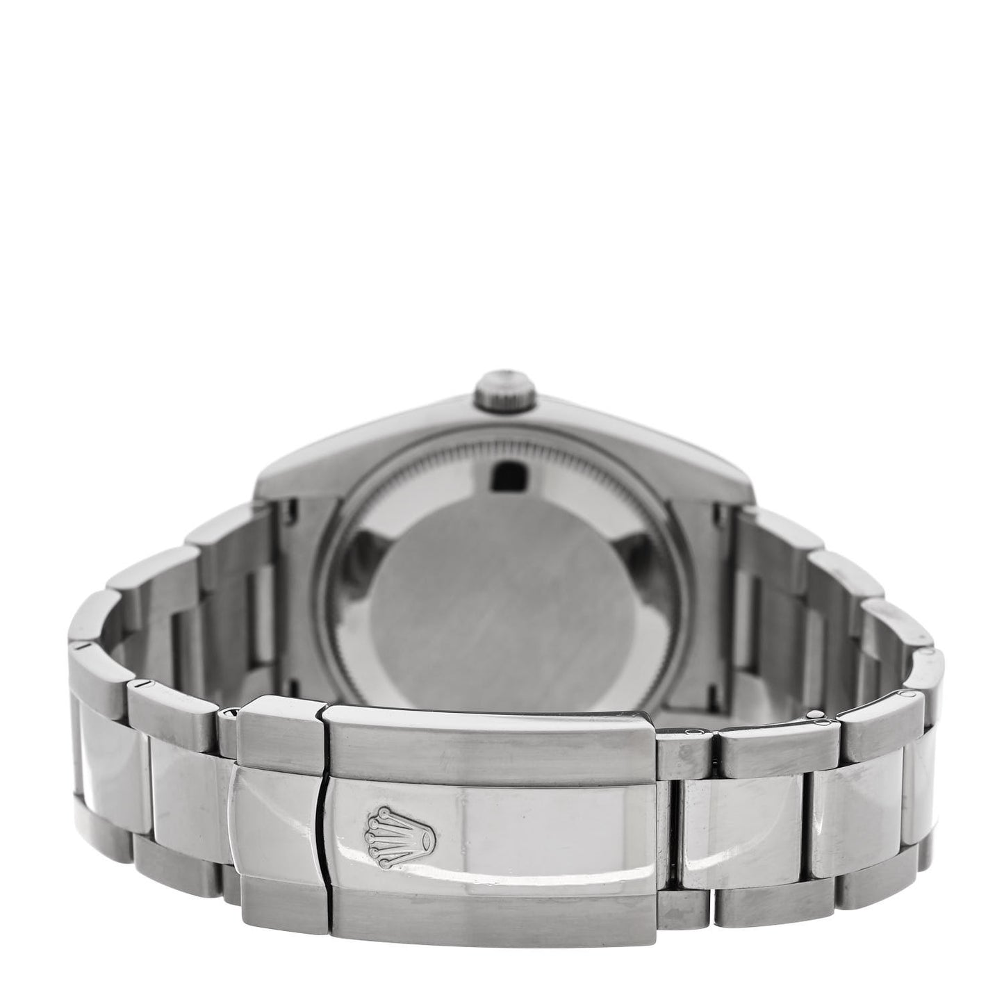 Stainless Steel 18K White Gold 34mm Oyster Perpetual Datejust Watch Black 115234