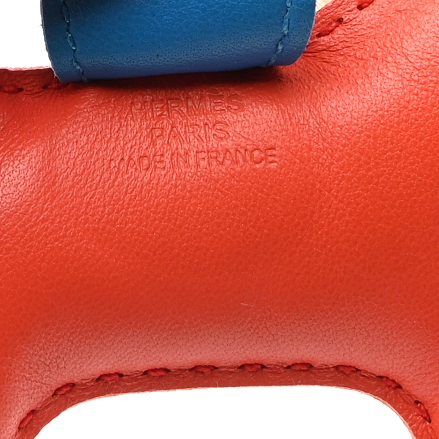 Milo Lambskin Horsehair Grigri Rodeo Horse Bag Charm PM Orange Poppy Bleu Zanzibar Rose Azalee