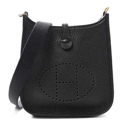 Hermes Taurillon Clemence Evelyne TPM Black 1 of 10