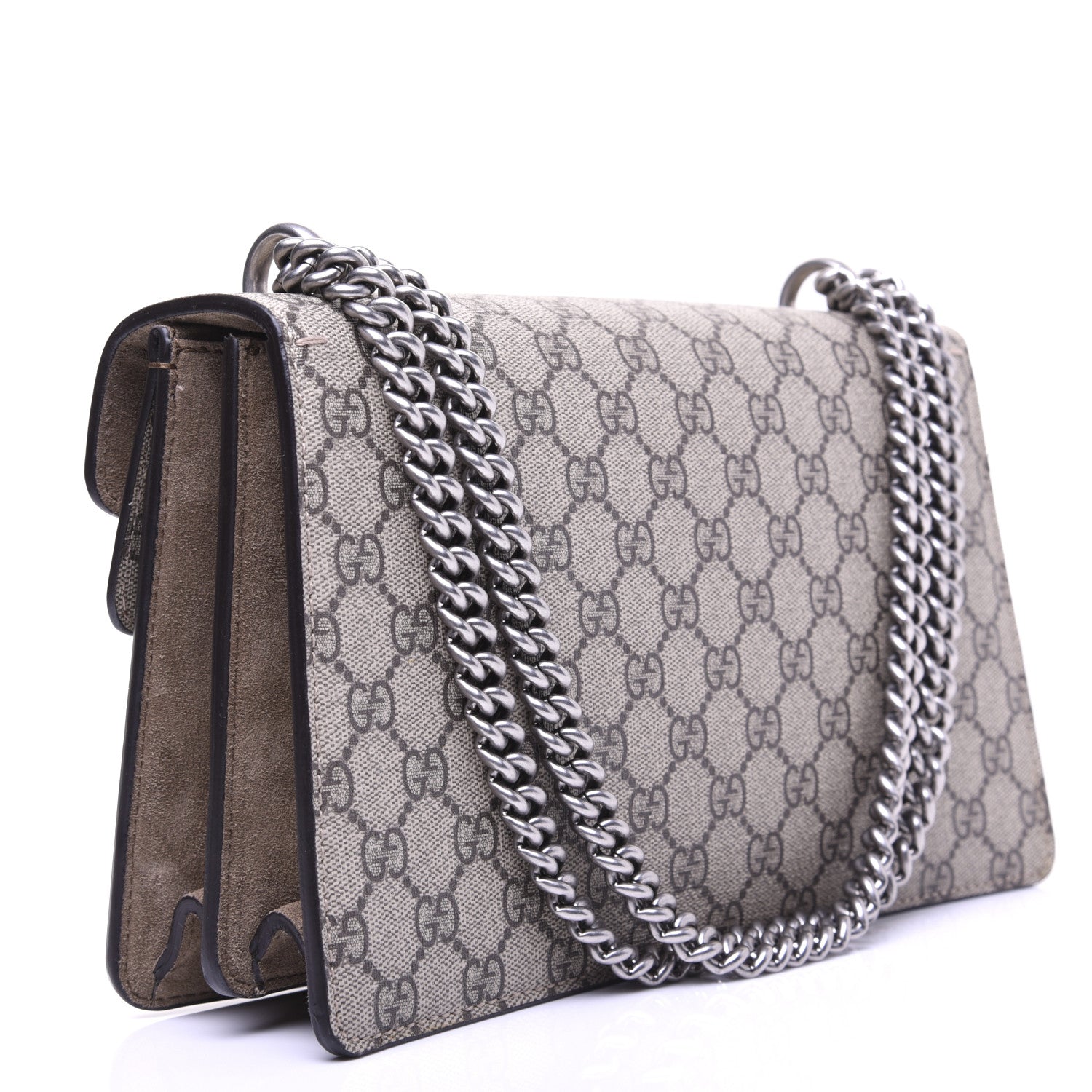 Gucci GG Supreme Monogram Small Dionysus Shoulder Bag Taupe 4 of 17