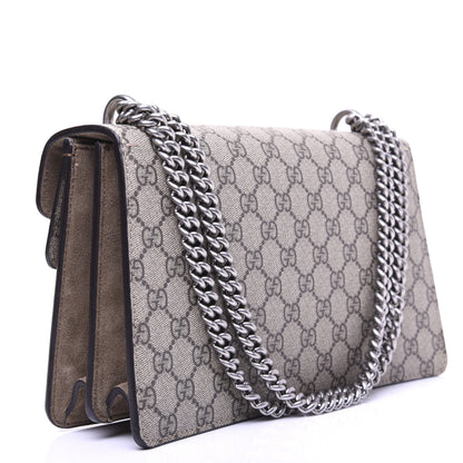 Gucci GG Supreme Monogram Small Dionysus Shoulder Bag Taupe 4 of 17