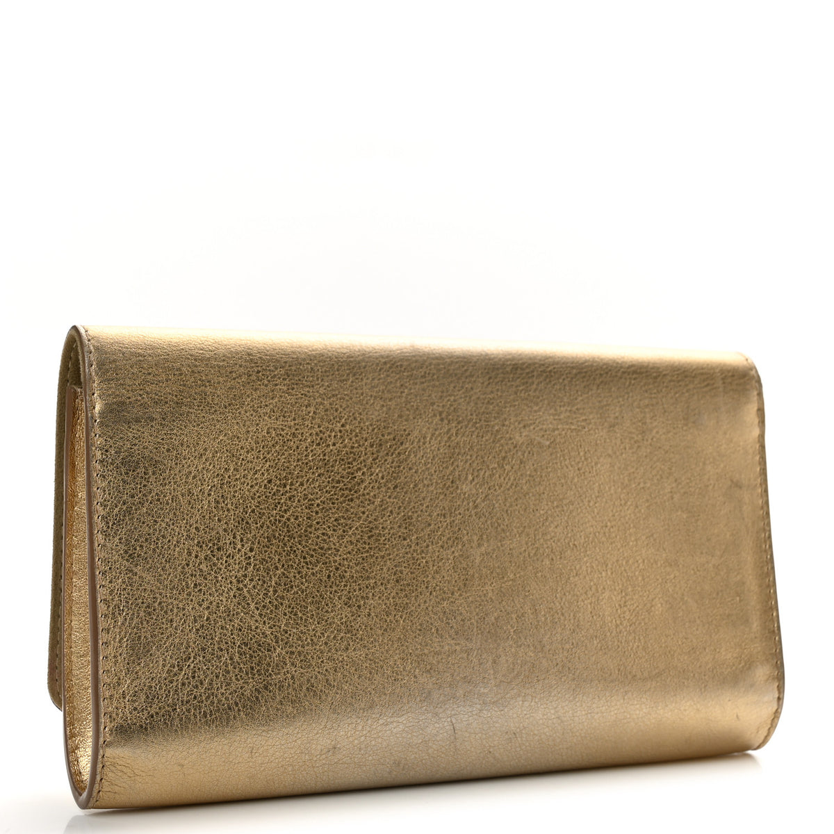 Louis Vuitton Calfskin Neo Sobe Louise EW Clutch Gold 3 of 12