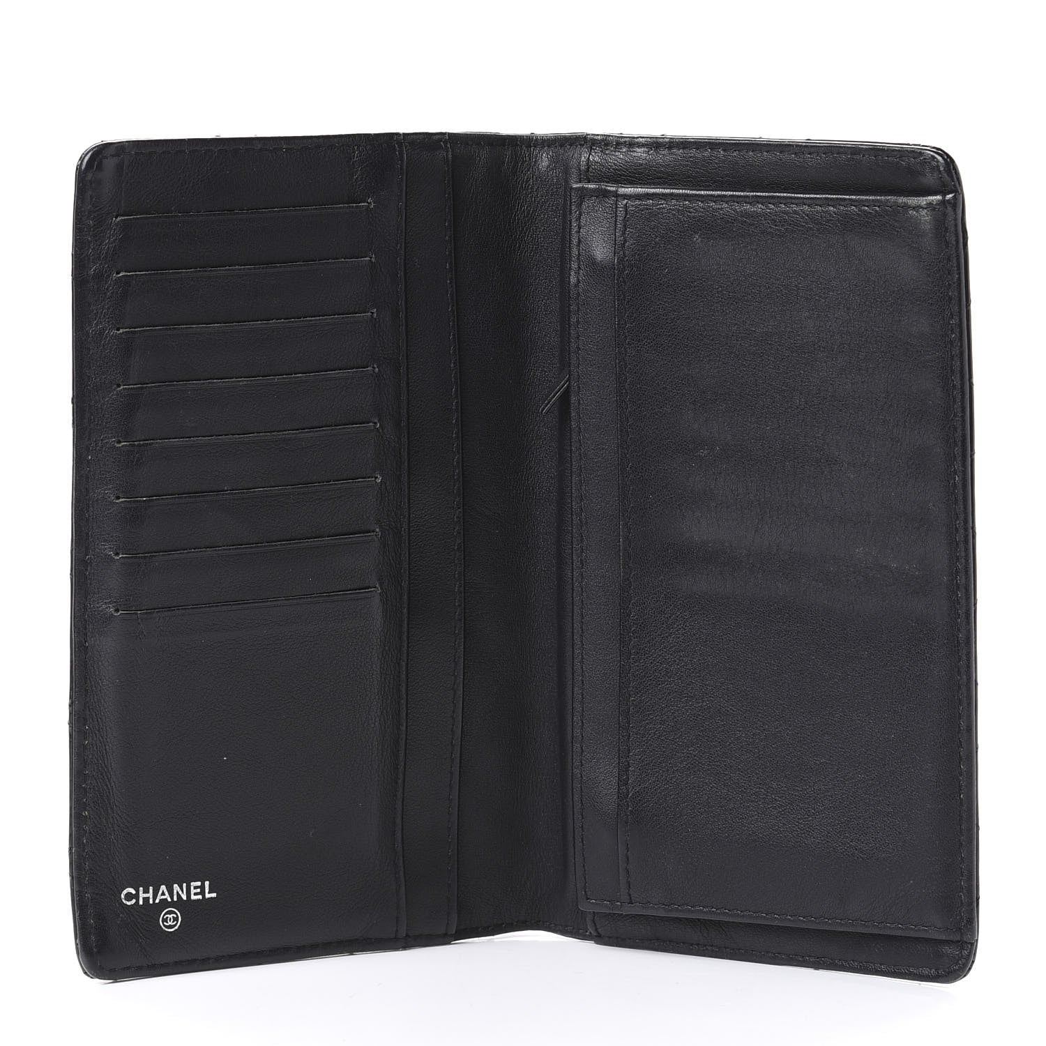 Chanel Patent Quilted Brilliant Yen Wallet Black 5 of 10
